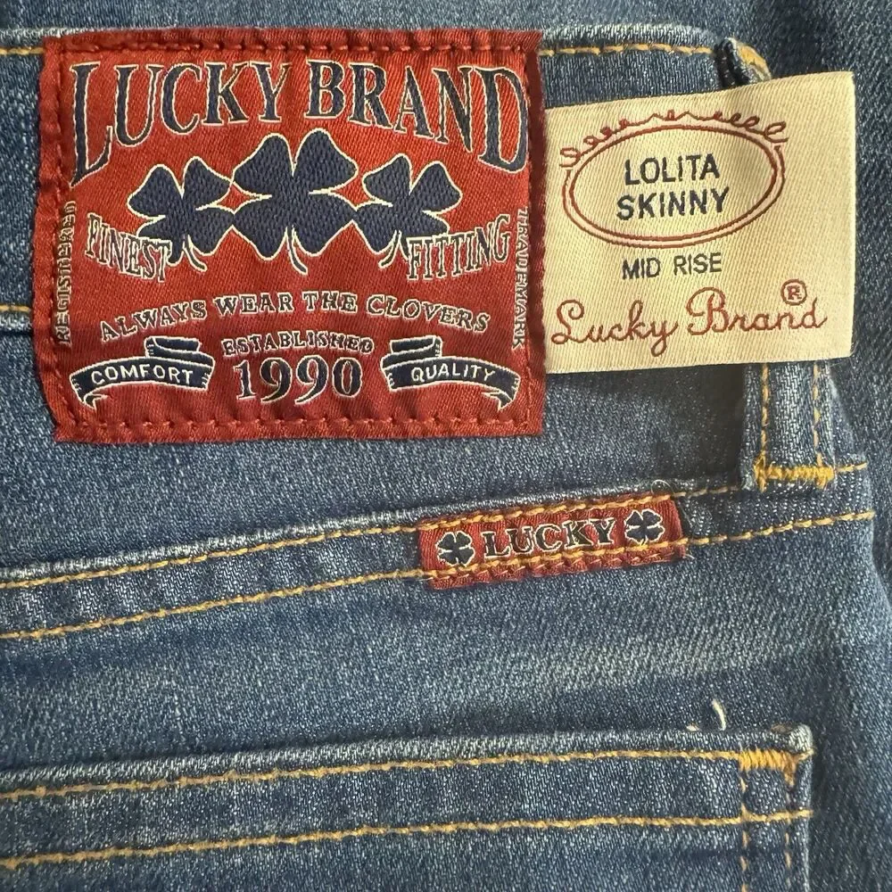 NWT Lucky Brand Jeans Lolita Skinny Women's Size 4/27 Mid-Rise Denim - Picture 8 of 8